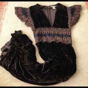 Chocolate Velvet Midi Dress by Nanette Lepore